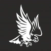 Kartal Sticker17x17 Cm Beyaz