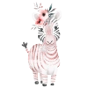 Pembe Zebra Duvar Stickerı
