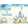 Prenses Teamlı Doğum Günü Afişi 100X150 cm