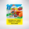 yakında alt geçit varsa alt geçidi kullan Sticker 20X28 Cm
