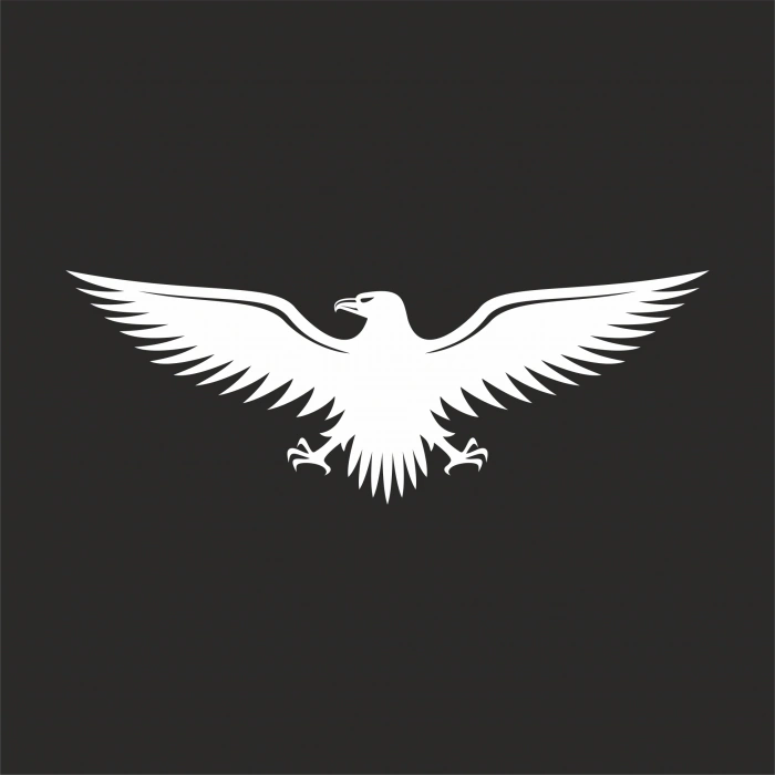 Kartal Sticker17x17 Cm Beyaz