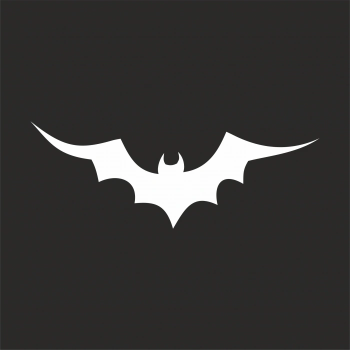 Yarasa Oto Sticker17x17 Cm Beyaz