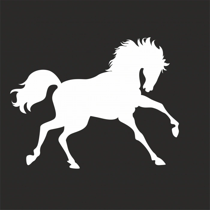 At Sticker 17x17 Cm Beyaz