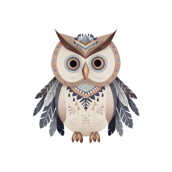 Baykuş Duvar Stickerı