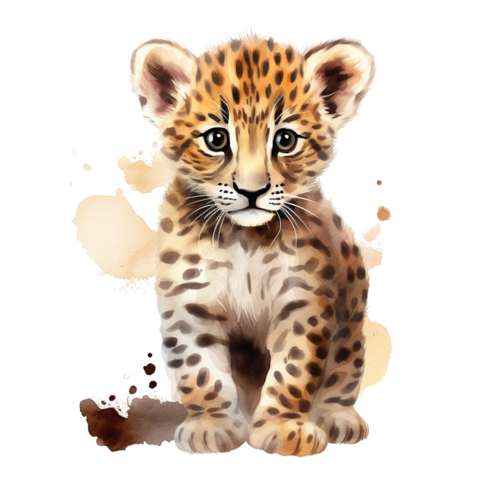 Benekli Bebek Kaplan Çocuk Odası Stickerı