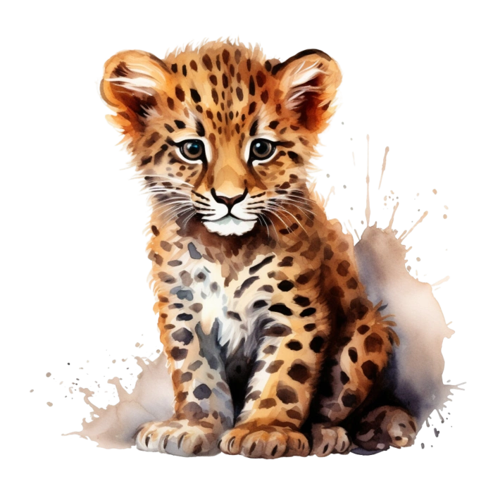 Benekli Bebek Kaplan Duvar Dekoru