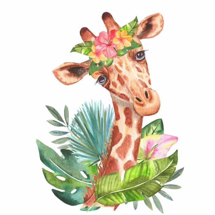 Çiçek Taçlı Zürafa