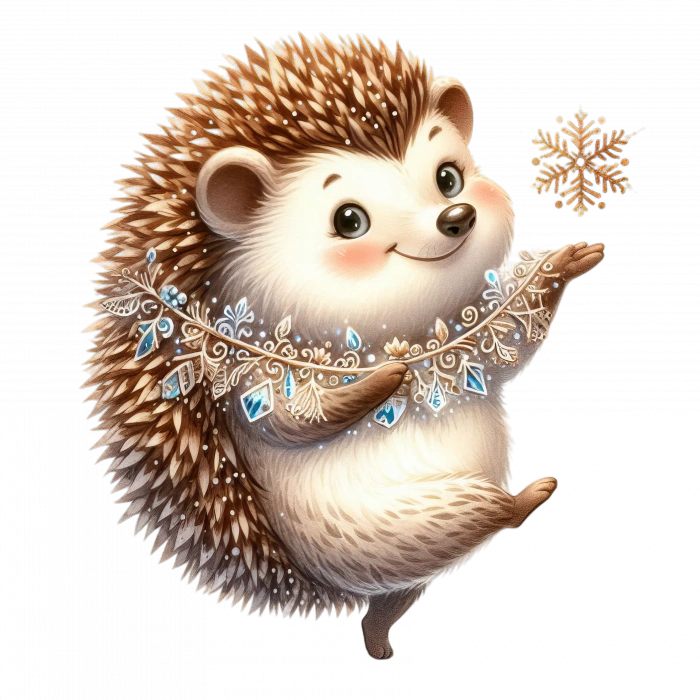 Dantel Detaylı Kirpi Duvar Stickerı