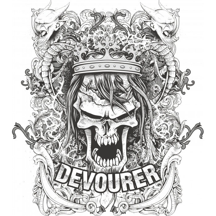 Devourer Sticker 10x10 cmRenkli Sticker