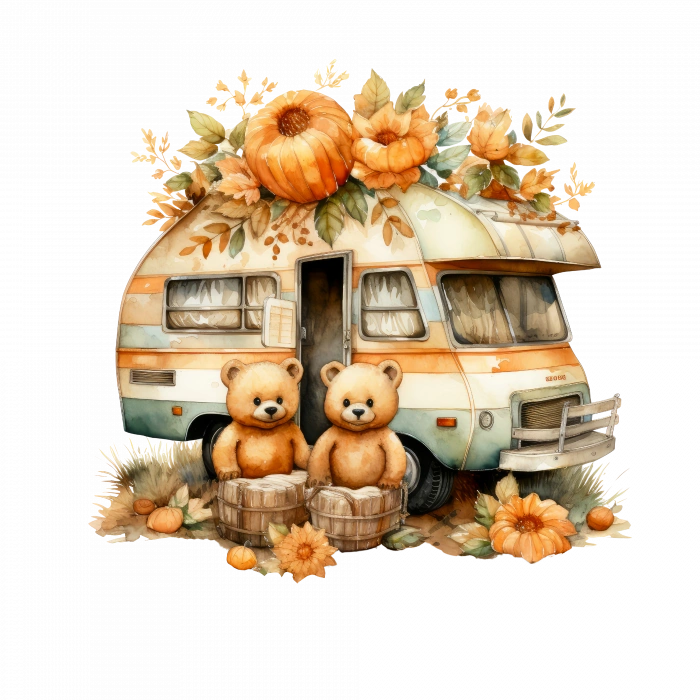 Kabaklı ve Ayıcık Ailesi Karavan Stickerı