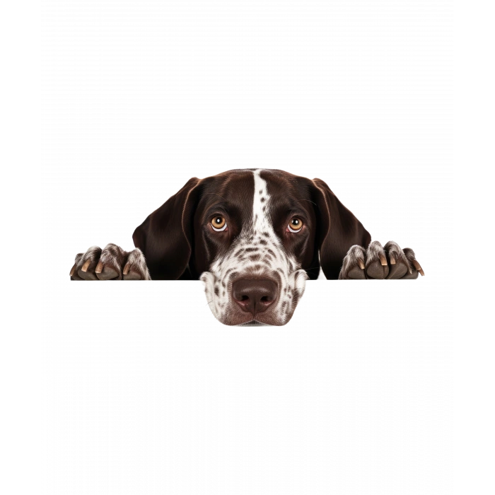 Kahverengi Beyaz Benekli Kısa Tüylü Pointer Köpek Duvar Stickerı
