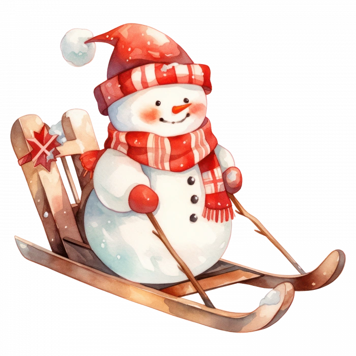 Patenci Karlı Adam Duvar Stickerı