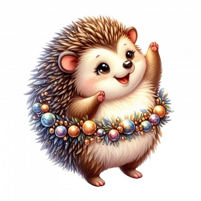 Renkli Toplu Kirpi Duvar Stickerı