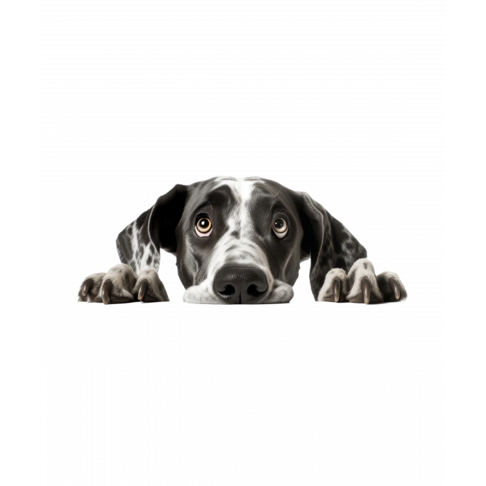 Siyah Beyaz Benekli Köpek Duvar Stickerı