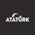 Atatürk yazısı ve Ayyıldız Sticker17x17 Cm Beyaz