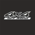 4x4 Ofroad Sticker 17x17 Cm Beyaz