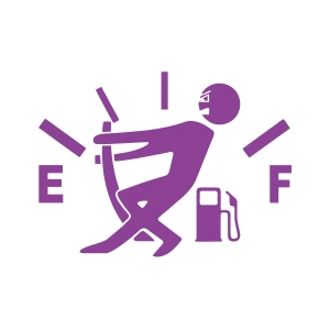 Oto Depo Kapağı Sticker17x17 Cm Mor