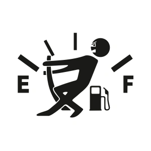 Oto Depo Kapağı Sticker17x17 Cm Siyah