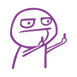 Terbiyesiz Çocuk Oto Sticker 17x17 Cm Mor