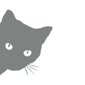 Kedi Sticker 17x17 Cm Gri