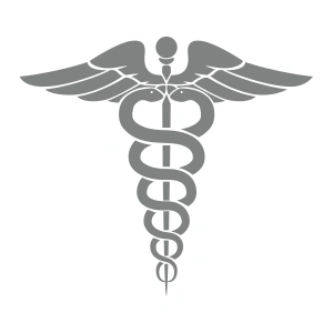 Tıp Logosu  Oto Sticker, Araba Sticker17x17 Cm Gri