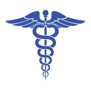 Tıp Logosu  Oto Sticker, Araba Sticker17x17 Cm Mavi