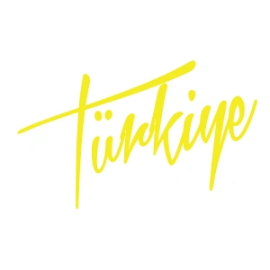 Türkiye Yazılı Sticker17x17 Cm Sarı