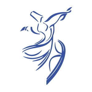 Mevlana Silüet Sticker17x17 Cm Mavi