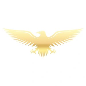 Kartal Sticker17x17 Cm Gold