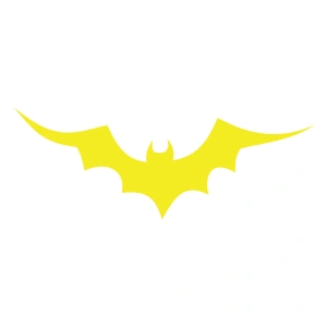 Yarasa Oto Sticker17x17 Cm Sarı