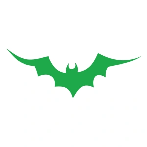 Yarasa Oto Sticker17x17 Cm Yeşil