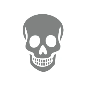 Kuru Kafa Sticker17x17 Cm Gri