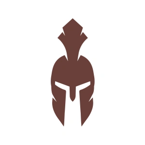 Miğfer Sticker17x17 Cm Kahverengi