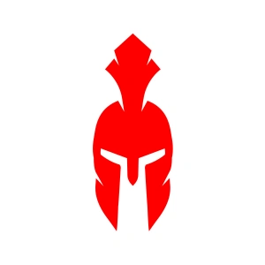 Miğfer Sticker17x17 Cm Kırmızı