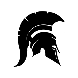 Miğfer Sticker17x17 Cm Siyah