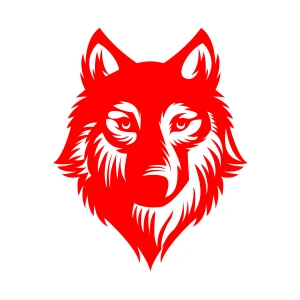 Kurt Sticker17x17 Cm Kırmızı