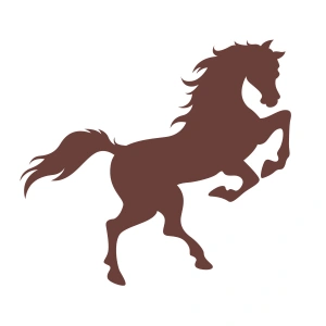 At Sticker 17x17 Cm Kahverengi