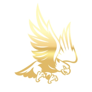 Kartal Sticker17x17 Cm Gold