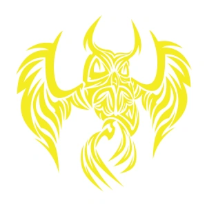 Baykuş Sticker17x17 Cm Sarı