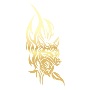 Kurt Sticker 17x17 Cm Gold