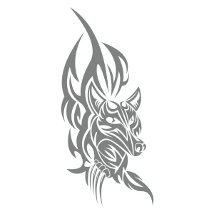 Kurt Sticker 17x17 Cm Gri