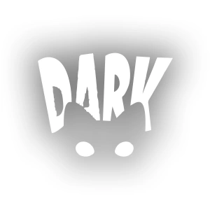 Dark Kedi Sticker 17x17 Cm Beyaz