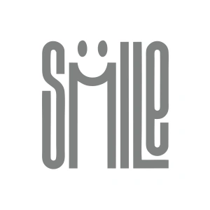 Smile Sticker  17x17 Cm Gri