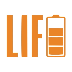 Life Batarya Sticker 17x17 Cm Turuncu