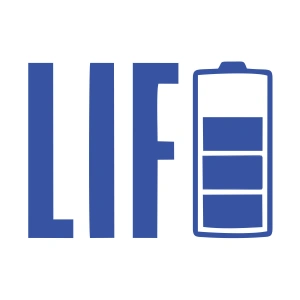 Life Batarya Sticker 17x17 Cm Mavi