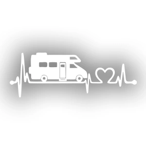 Ritim Karavan Sticker 17x17 Cm Beyaz