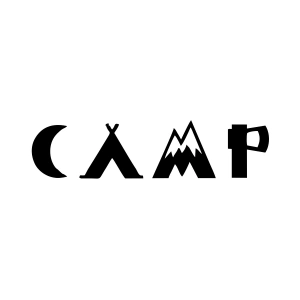 Camp Kamp Sticker17x17 Cm Siyah