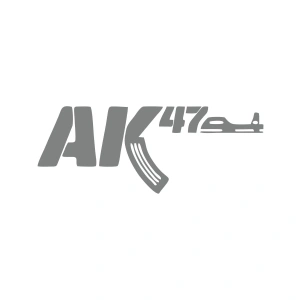 ak47 sticker17x17 Cm Gri