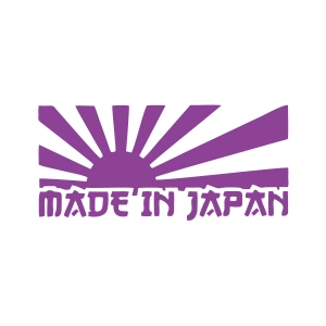 Made in Japan Barkod Sticker17x17 Cm Mor