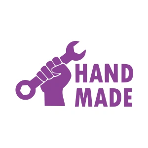 Hand Made Anahtar El Yapımı Sticker17x17 Cm Mor